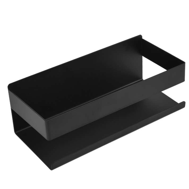 Single Tier Spice Rack 15kg Bearing Capacity Corrosion Resistant Black