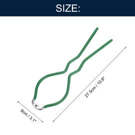 uxcell 1Pcs 10.8" x 3.1" Bottle Wrench Jar Opener Wrench Canning Jar Wrench Made of Plastic and Stainless Steel Green