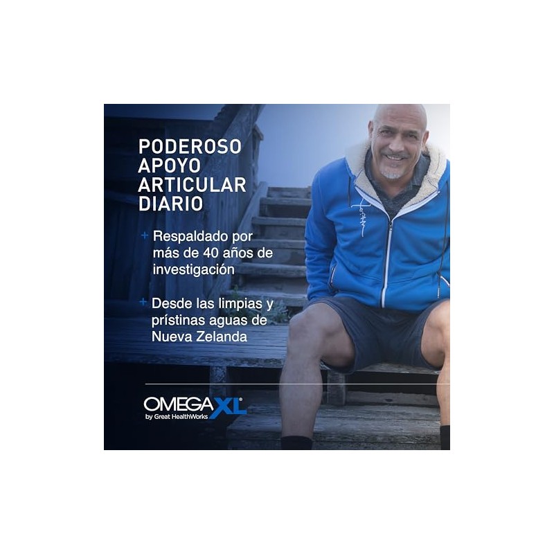 Suplemento de apoyo articular OmegaXL, para alivio - Suplemento muscular
