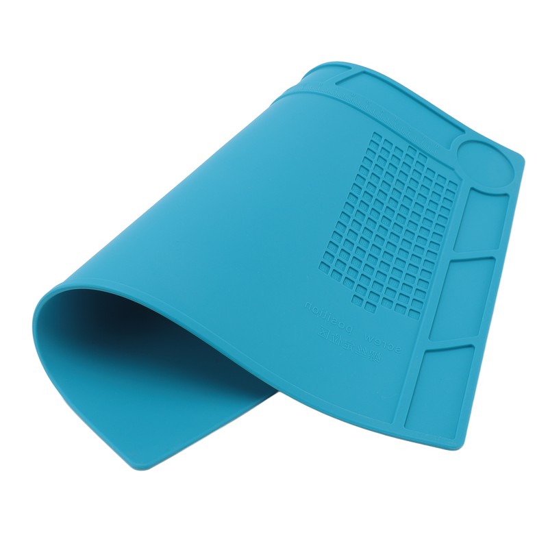 Silicone Soldering Mat with 25cm Scale Prevent Slipping Watch Repair