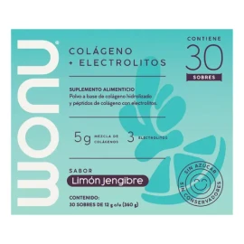Bebida isotónica Wonu Electrolitos Limón jengibre pack x 30                                                                                           