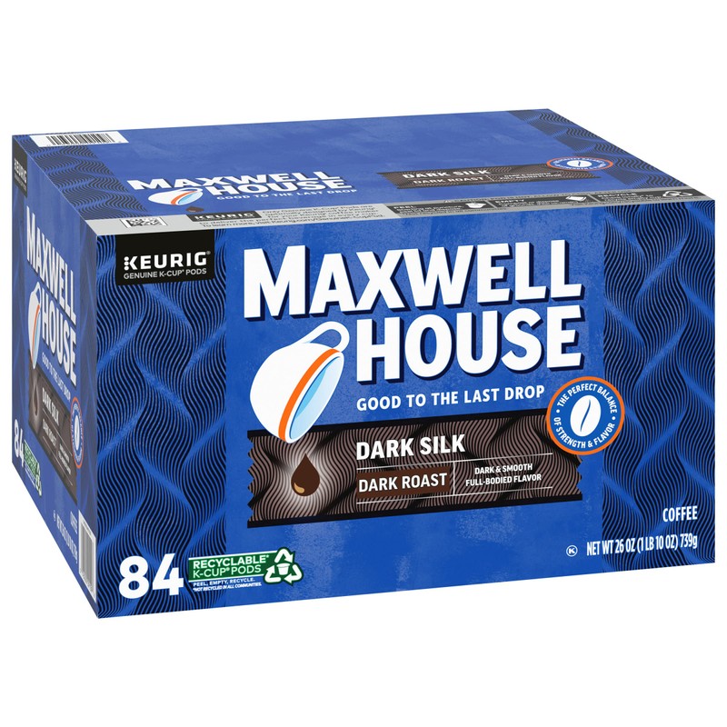 Maxwell House Dark Silk Dark Roast K-Cup® Coffee Pods (84