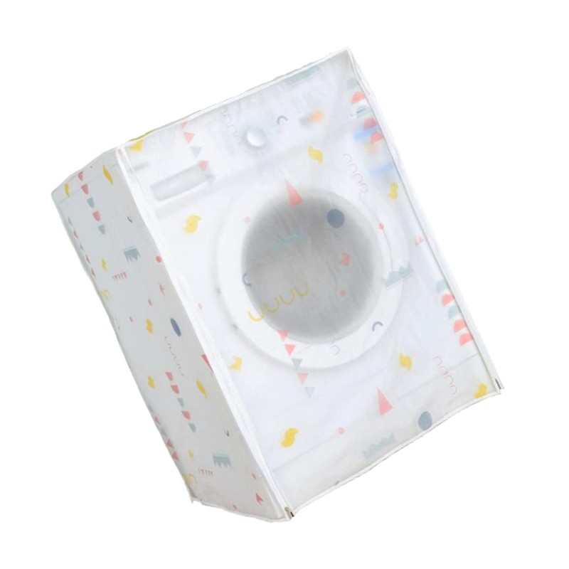 Zerodeko 3pcs Washing Machine Cover Case Peva Fabric Standard Size