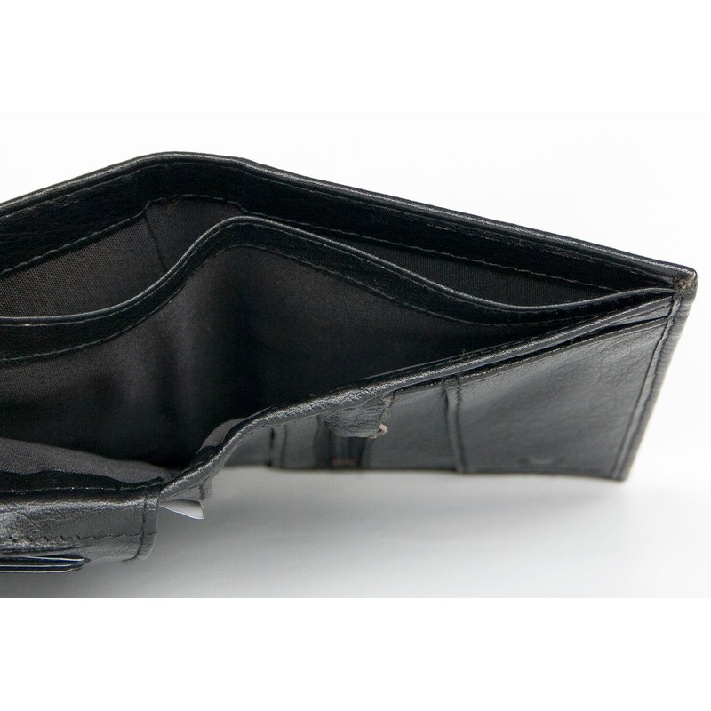 Genuine leather passport holder Bellugio also for other documents, black,