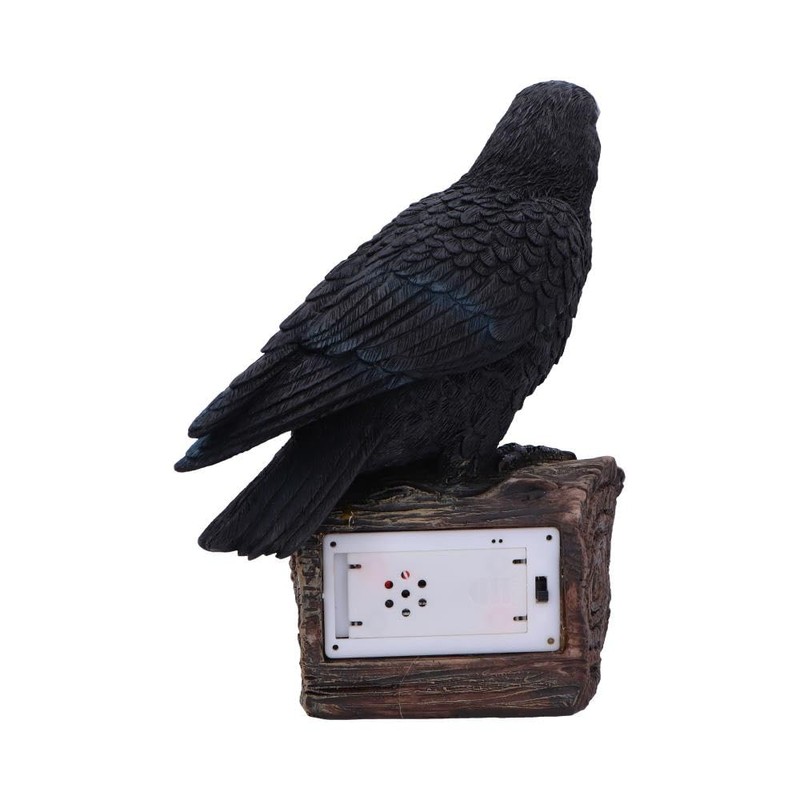 Nemesis Now Ravens Cry Figurine – Motion-Activated Black Raven on