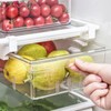 Refrigerator Drawer Large Capacity Transparent Rectangular Fridge Under Shelf Drawer