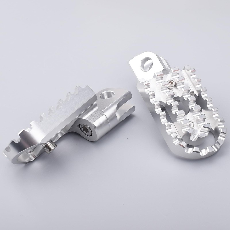 LEDISHUN アジャスタブルステップバーセット カワサキ エリミネーター/SE(24) ELIMINATOR400 に適用 (シルバー)