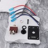 YINETTECH 1Set DPDT Waterproof Momentary Toggle Switch, (ON)-Off-(ON) 12V 30A