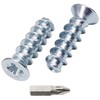 SKIR'CO (Pack of 300) Zinc Plated Euro Screws 5.0 x