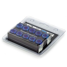 NRG Innovations FW-300TT Fender Washer Kit, Set of 10 (M Style, Titanium Burn Washer with Stainless Bolt, Rivets for Plastic)