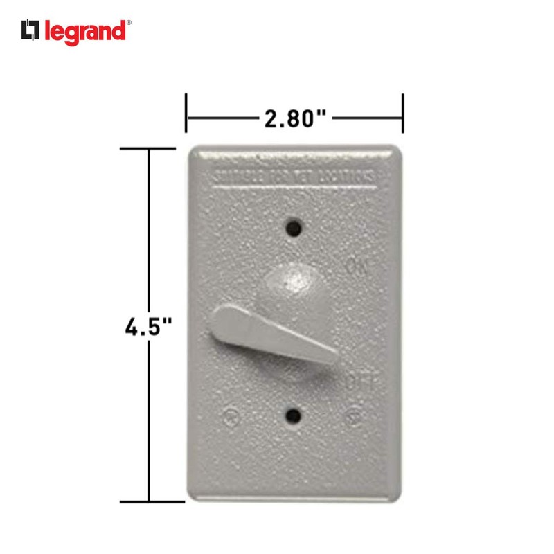 Legrand Pass & Seymour CA1GL Cast Weatherproof Outdoor Cover, 1