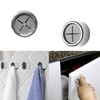 Junwapy 6Packs Kitchen Towel Hooks, Round Self Adhesive Wall Mount