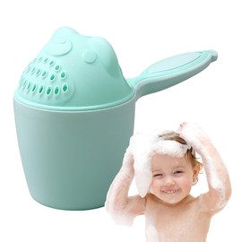 Toddler Sprinkler Kids Water Cup Toddler Spoon Bathroom Water Bathing Baby Bath Rinse Cup Shampoo Cup Bath Water Bailer Thick Bucket Bathroom Shelves With (A, One Size)