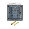 sourcing map Doorbell Push Button Switch Silver Tone Button AC