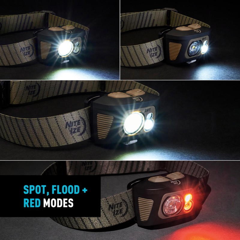 Nite Ize Radiant RH1 PowerSwitch Headlamp - Durable 550 Lumen