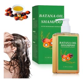 Champú Acondicionador de Batana 300ML,Shampoo para Crecimiento de Cabello, Hidrata y Repara el Cabello Dañado, Reduce puntas abiertas, Deja el cabello Suave y con Volumen, para Hombres y Mujeres