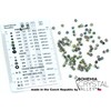 100pcs Faceted Fire Polished Pressed Czech Glass Beads 3mm (0.12in),