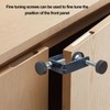 Asixxsix Drawer Front Installation Clamps, Carbon Steel Cabinet Hardware Jigs