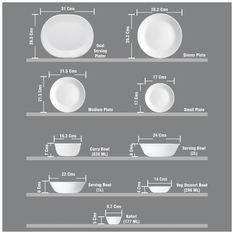 Corelle Livingware Winter Frost White 10-1/4" Divided Dinner Plate, 1