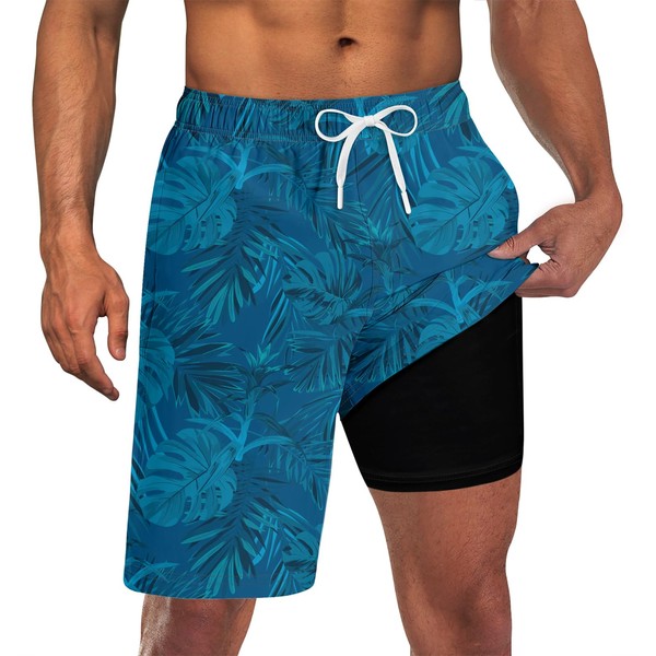 Goodstoworld Swim Trunks Bathing Suits for Men with Liner Swimsuit