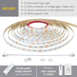 Armacost Lighting RibbonFlex Pro 12-Volt White Tape Strip Light 60 LEDs/m, 2700K Warm White, 65.6 ft (20M) 132260