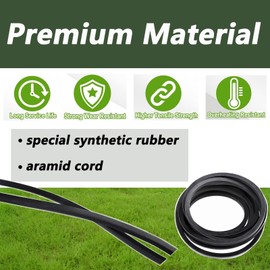 791988 Deck Belt for Hustler 52 inch Deck Raptor Zero Turn Mower 117164 117164EX 124379 124379EX,5/8"x 140.75" Aramid Kevlar Cord exact fit belt Heavy Duty & Durable