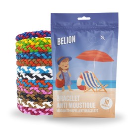 Mückenschutz Armband (10 Stk) | Mückenabwehr für Outdoor & Camping |Für Kinder & Erwachsene |Natürlich, Wasserfest, 100% DEET-frei