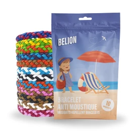 Mückenschutz Armband (10 Stk) | Mückenabwehr für Outdoor & Camping |Für Kinder & Erwachsene |Natürlich, Wasserfest, 100% DEET-frei
