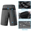 Santic Pantalones cortos para bicicleta de montaña con acolchado 3D