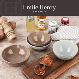 Emile Henry HR ceramic rice bowl + soup bowl set (4 pieces), A-Amand Blue / 에밀앙리 HR 세라믹 밥공기+국그릇 세트 (4p), A-아망드블루