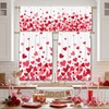 Valentine's Day Kitchen Curtains for Windows, Valentines Day Kitchen Decor