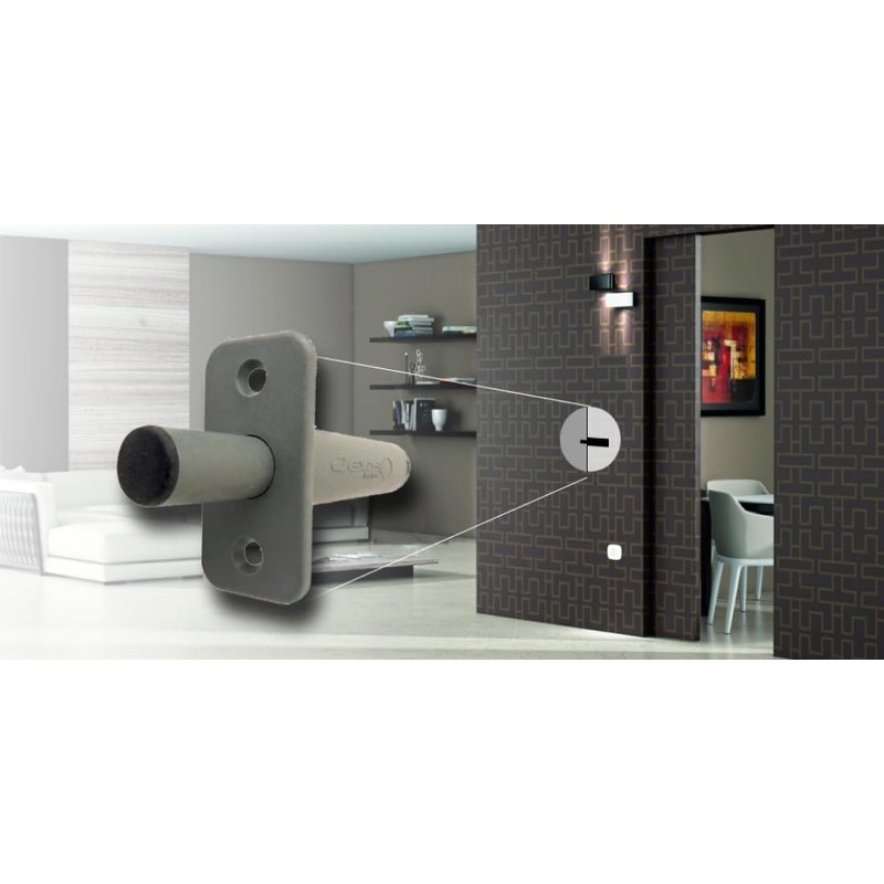 Invenco Limited Pocket Door Ejector, Grey, Nylon, Flush Mount, ADA