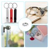 100 x Small Keyring Rings, 8mm Split Rings, Open Jump