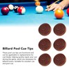 6pcs Billiard Pool Cue Tips 14mm Crystal Pool Cue Tips