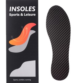 Carbon Fiber Insole for Men Women Rigid Carbon Fiber Shoe Insert Carbon Fiber Foot Plate for Hallux Rigidus Limitus, Turf Toe (Insole Length 260mm - Men's 7.5/ Women's 7 (UK), 1 Pc)