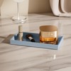 Mriluvy Vanity and Bathroom Tray, 7.7" ABS Countertop Organizer,Waterproof Vanity