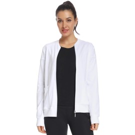 JEYONG Women's Zip Front Warm-Up Jacket