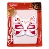 Clear Stone Japanese Style Mask Cat Half Face White Flame
