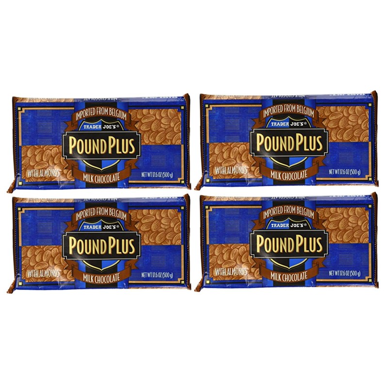 Trader Joe's Pound Plus GIANT Belgian Milk Chocolate with Almonds