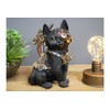Steampunk Black Cat Ornament Home Decor Sculpture Woodland Statue Gift