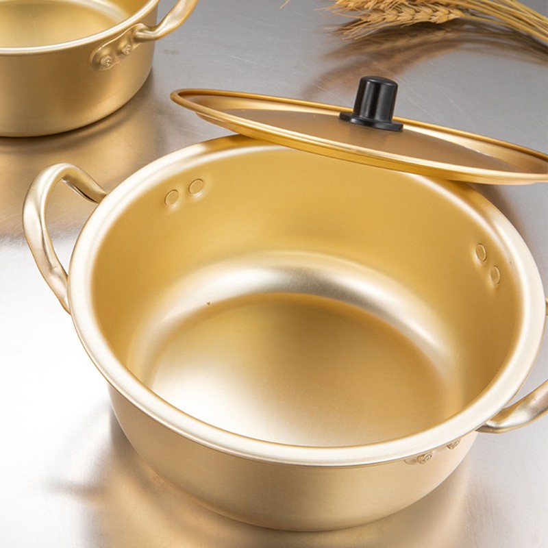 Ramen Pot Korea Ramen Cooking Pot Double Handle Aluminum Fast