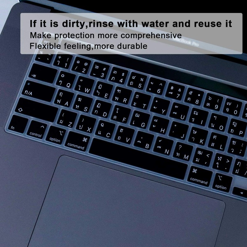 MMDW Thai Language Silicone Keyboard Cover Skin for MacBook Pro
