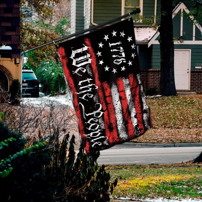 FULAISMGS We The People 1776 Flag Double Sided 3x5 Outdoor