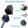 Cotonlake 4Pin 12V 40/30 Amp Waterproof Relay Switch Harness Set