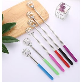 孫の手 伸縮 まごのて 背中かき棒 携帯用 コンパクト ステンレス 伸縮自在 (1個セット) mgte03