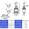 Dujelixa 10pcs Miniature Toggle Switch Electronic 3Pin 2Position MTS-102 Self