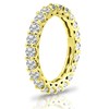 Hoops & Loops Yellow Gold Flashed Sterling Silver Cubic Zirconia