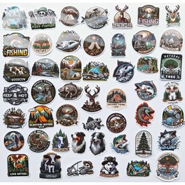 Funny Fishing Stickers Bass Boat Decals Trout Crappie Snook Decal Lake Fishing Car Decals Tackle Box Fishes Decal for Fridge