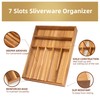 Besilord Silverware Organizer Kitchen Drawer Organizer Utensil Organizer Acacia Silverware