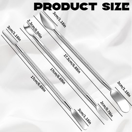 6 PCS Metal Spudger Set, Dual-Ends Small Metal Spudger Pry Opening Repair Tools Kit Spudgers Pry Tool Kit Double-Ended Stainless Steel Opening Tool, Professional Prys OpeningSpudger for Phone, Laptops